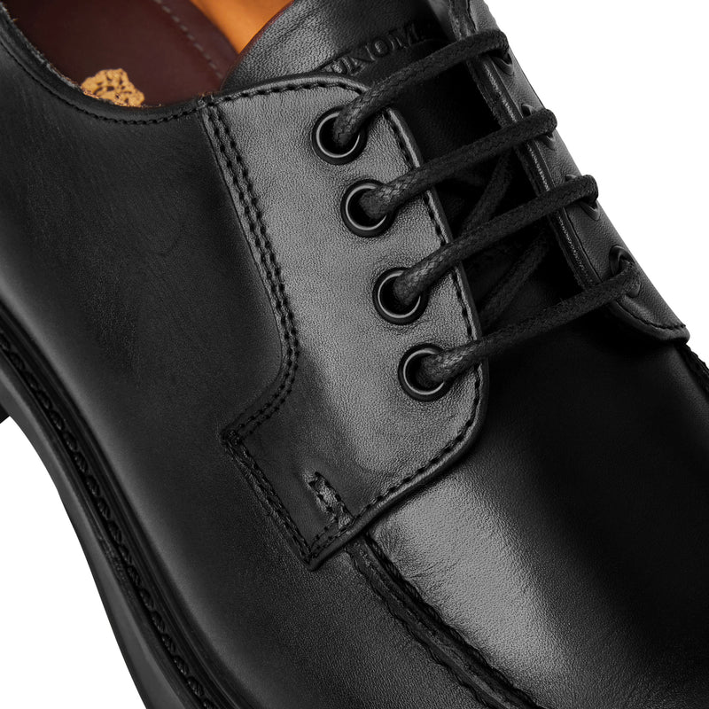 Tyler Split Toe Leather Oxford-Black