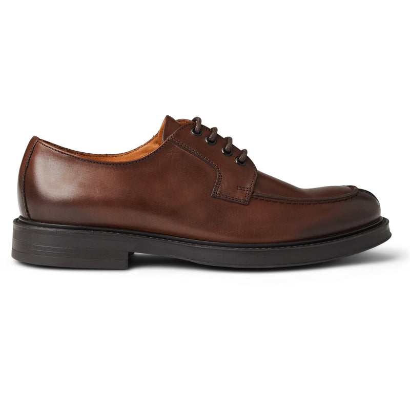 Tyler Split Toe Leather Oxford-Cognac