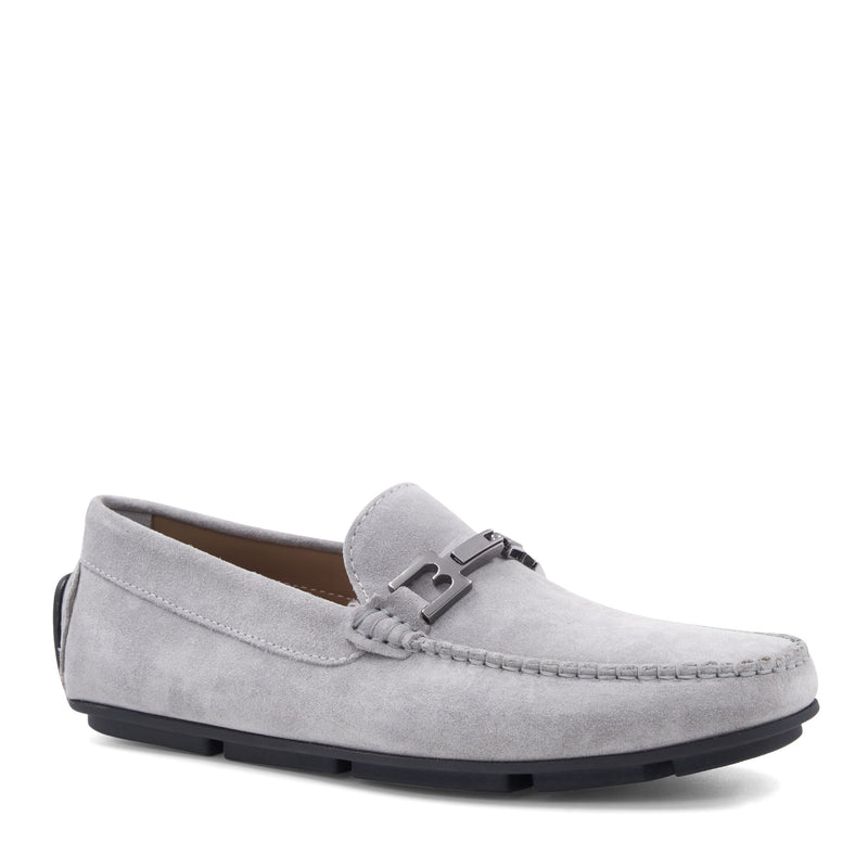 Bruno Magli Men's Taso Suede Loafers - GRAY - Size 10 - Light Grey Bruno Magli Men's Taso Suede Loafers - GRAY - Size 10 - Light Grey