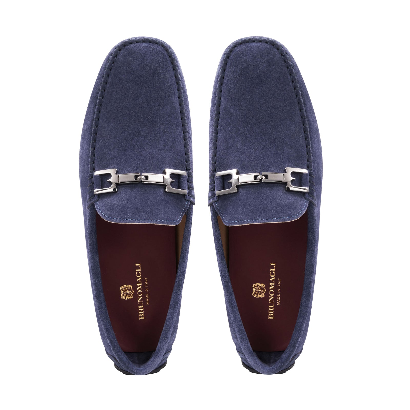 Bruno Magli Blue Suede Taratno Driving Loafers, Size 9, Brand New‎ Amazon.com | Bruno Magli Men main image 2