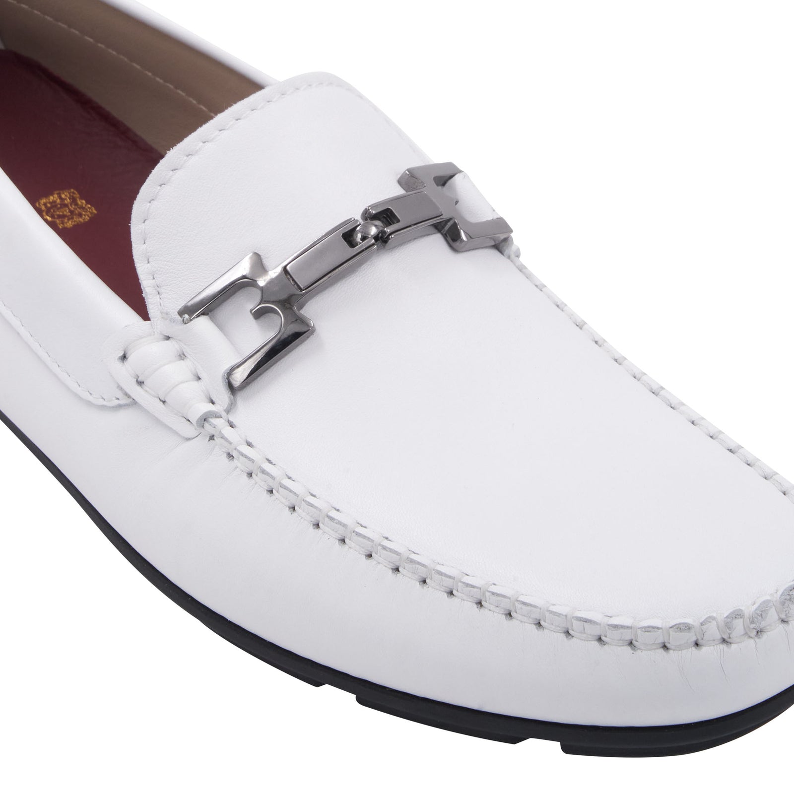 Bruno Magli Men's Taso Bit Driving Loafer - White