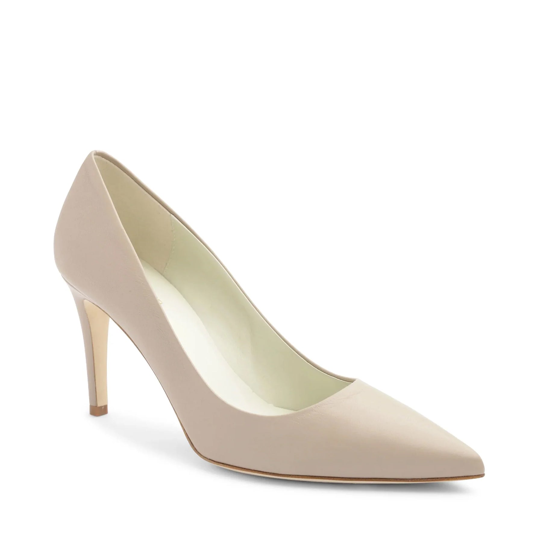 Telma Leather Pointed Toe Pump Natural Bruno Magli