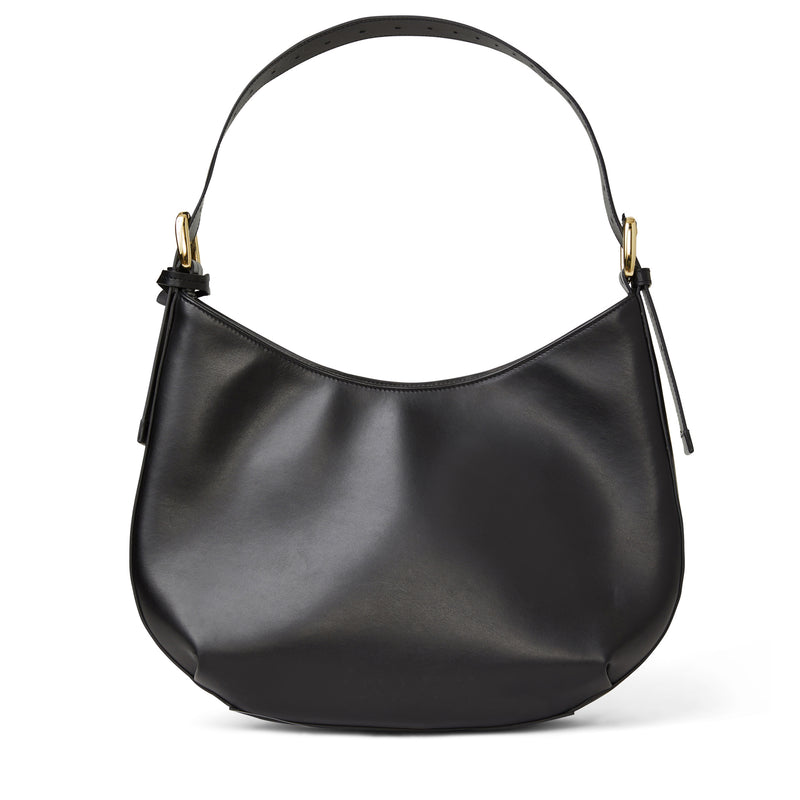 Cora Hobo handbag Black Nappa Leather – Bruno Magli