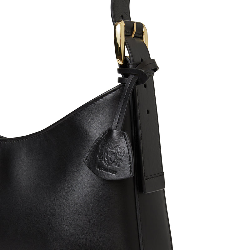 Cora Hobo handbag Black Nappa Leather – Bruno Magli