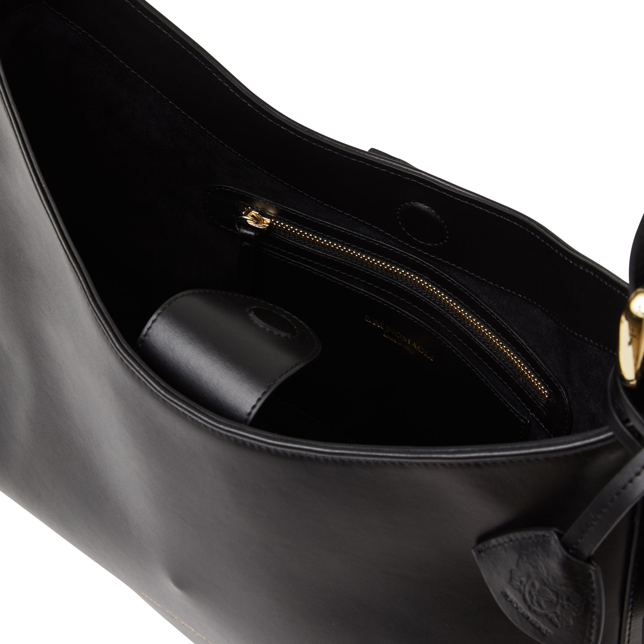 Cora Hobo handbag Black Nappa Leather – Bruno Magli
