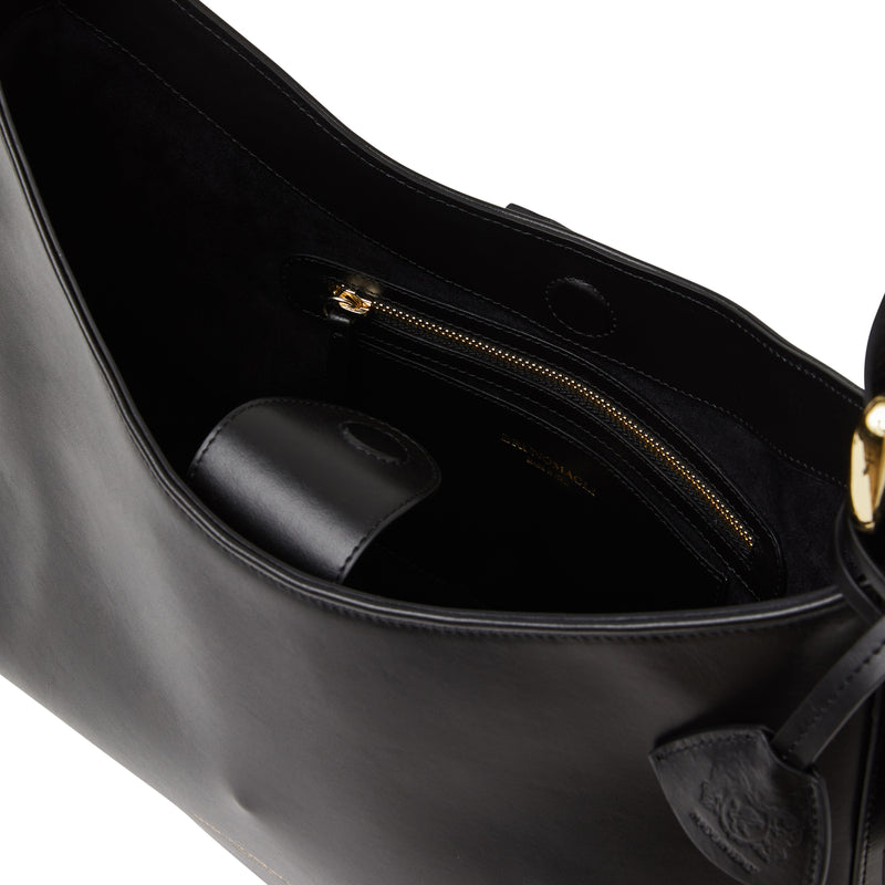 Cora Hobo handbag Black Nappa Leather