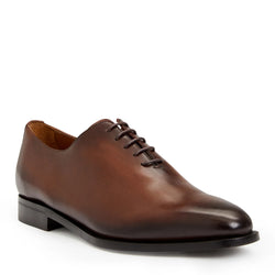 COLLEZIONE VELENO LEATHER OXFORD-BROWN