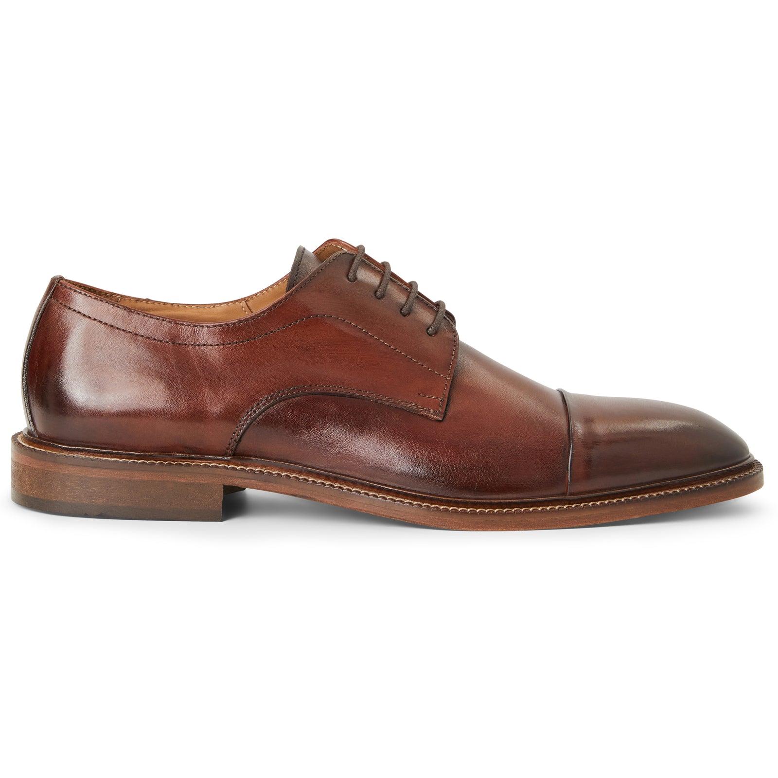 princess polly baby blue dress Men's Brown Patina Leather Cap Toe Oxford