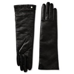 Women's MEDIUM STACKED LEATHER GLOVE-BLK