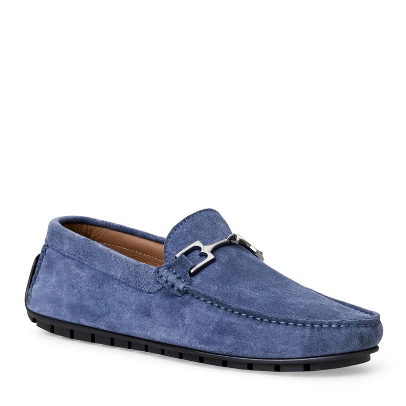 XANDER CASUAL SUEDE DRIVING MOCCASIN-LIGHT BLUE