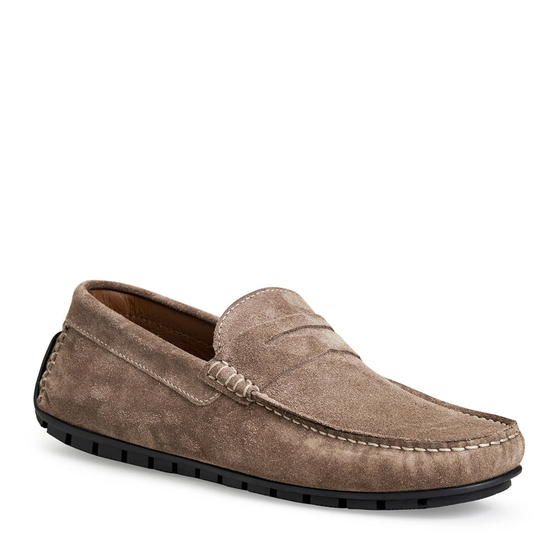 XANE CASUAL SUEDE SLIP-ON DRIVING MOCCASIN-TAUPE