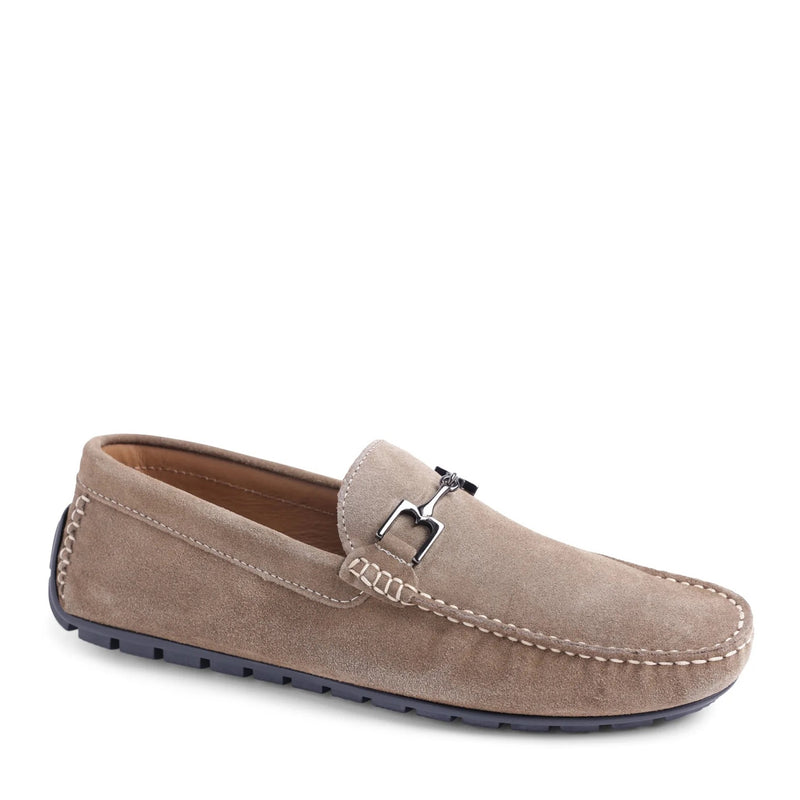Xander Casual Suede Driving Moccasin - Bark