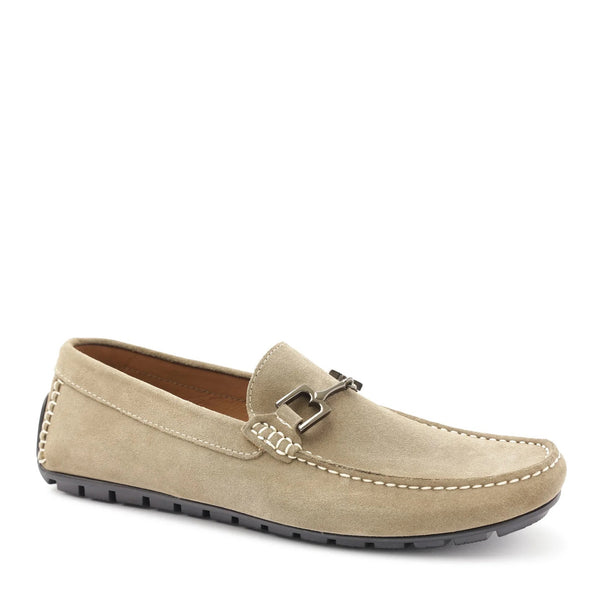 Xander Suede Driving Moccasin - Taupe