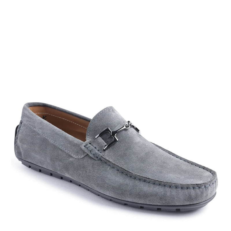 Grey top driving loafers