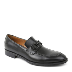 Alpha Classic Bit Leather Loafer - Black