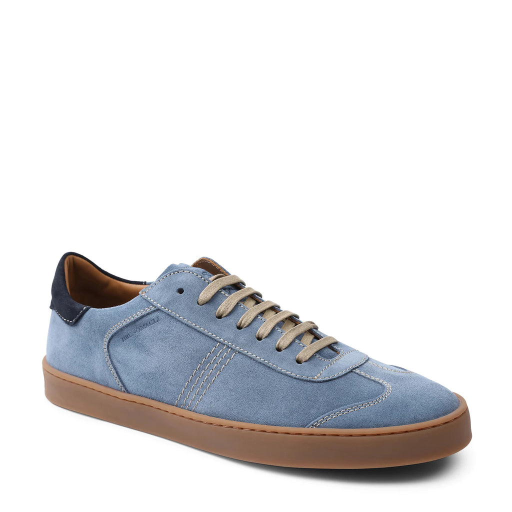 sekvens Zeal fabrik Bono Suede Lace-Up Sneaker - Light Blue – Bruno Magli