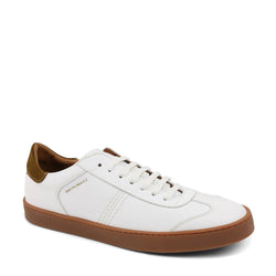 Bono Leather Lace-Up Sneaker - White