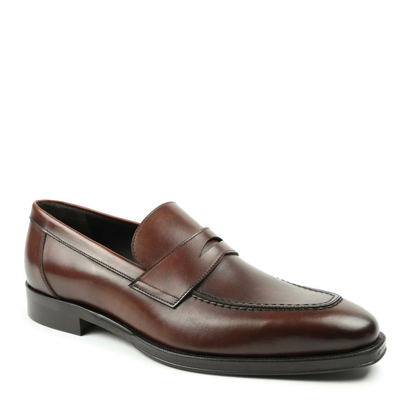 Nathan Penny Loafer - Rust – Bruno Magli