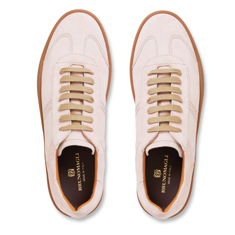 BONO SUEDE LACE-UP SNEAKER-PINK SUEDE