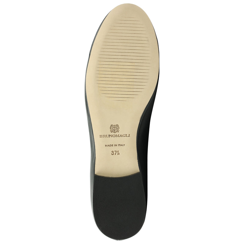 Bibi Leather Flat - Black