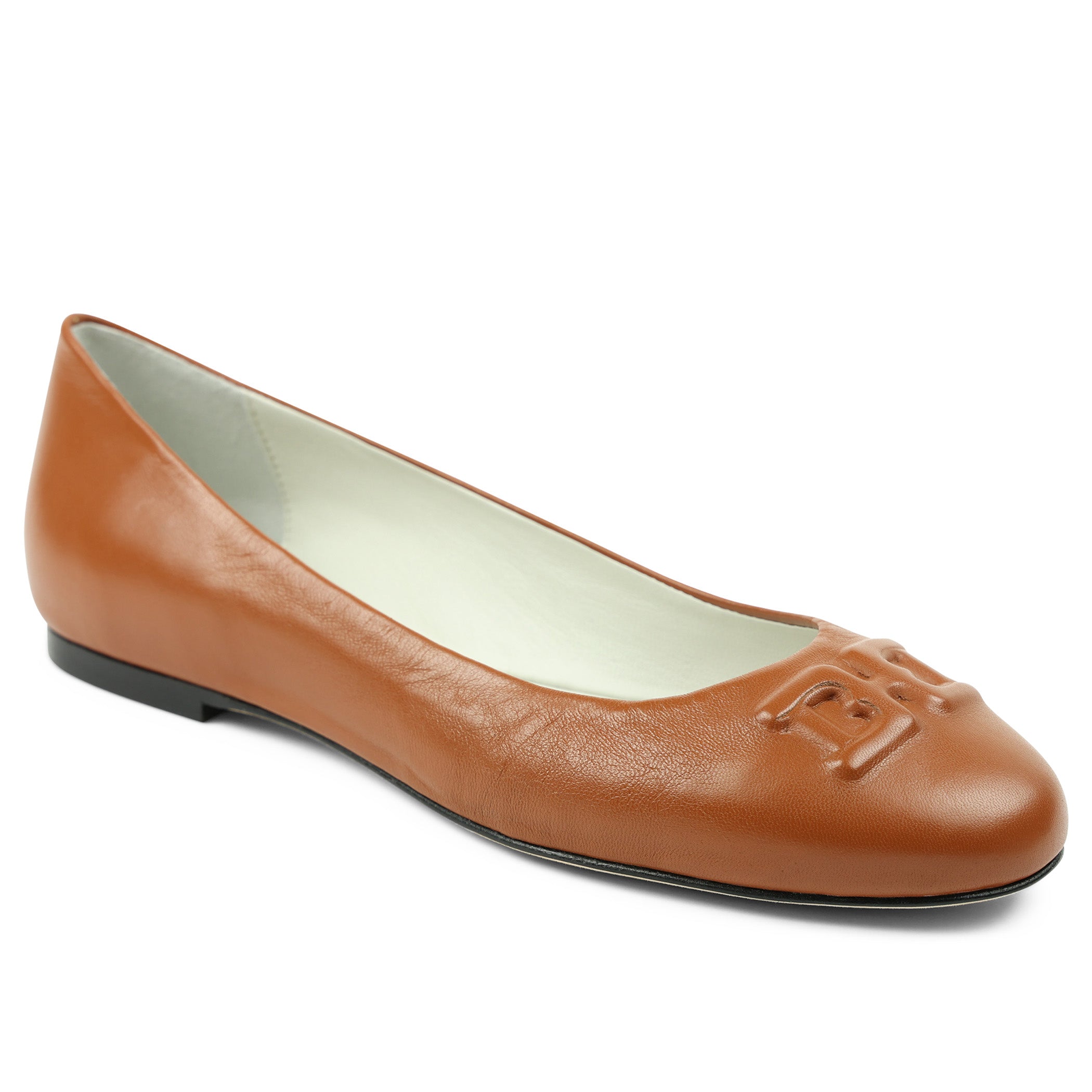 Cognac leather best sale flats