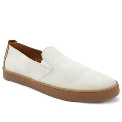 Bilboa Suede Slip On Sneaker - White