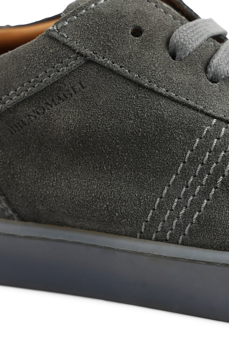 Bono Suede Lace-Up Sneaker - Grey