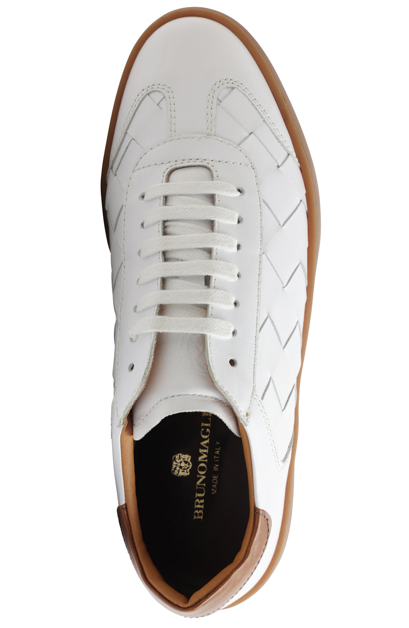 Bruno magli sales white sneakers