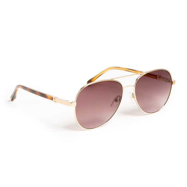 Costa Aviator Sunglasses - Gold Tortoise