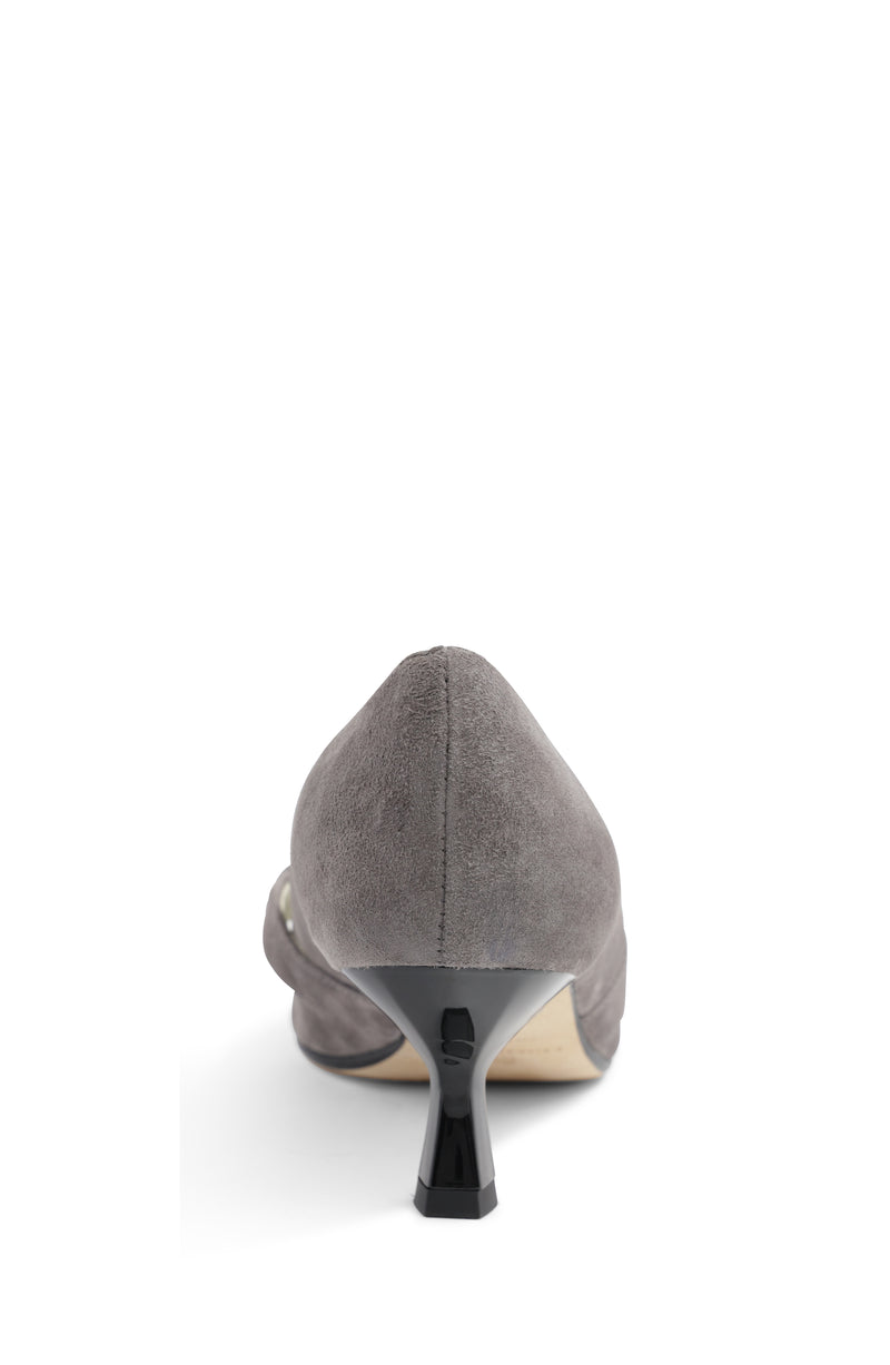 Carmen Elegant Suede Pump - Mink