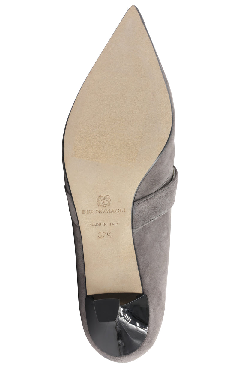 Carmen Elegant Suede Pump - Mink