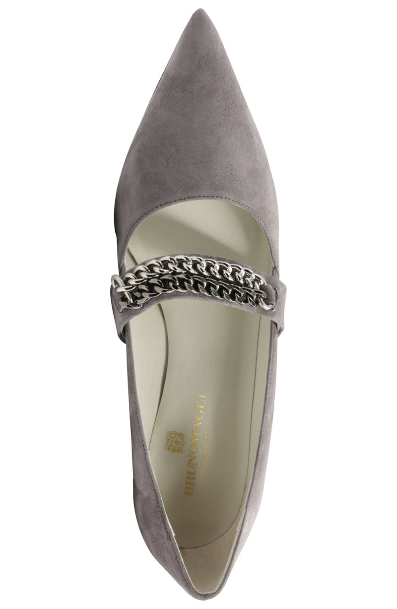 Carmen Elegant Suede Pump - Mink