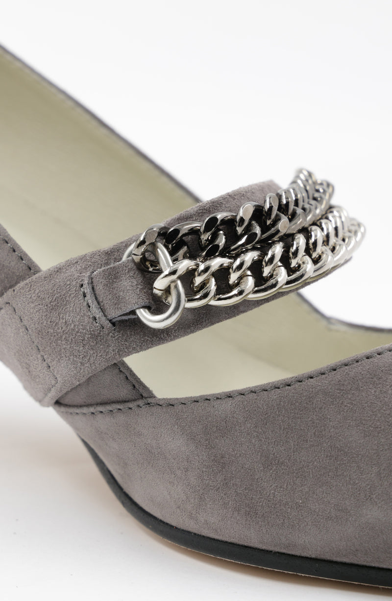 Carmen Elegant Suede Pump - Mink