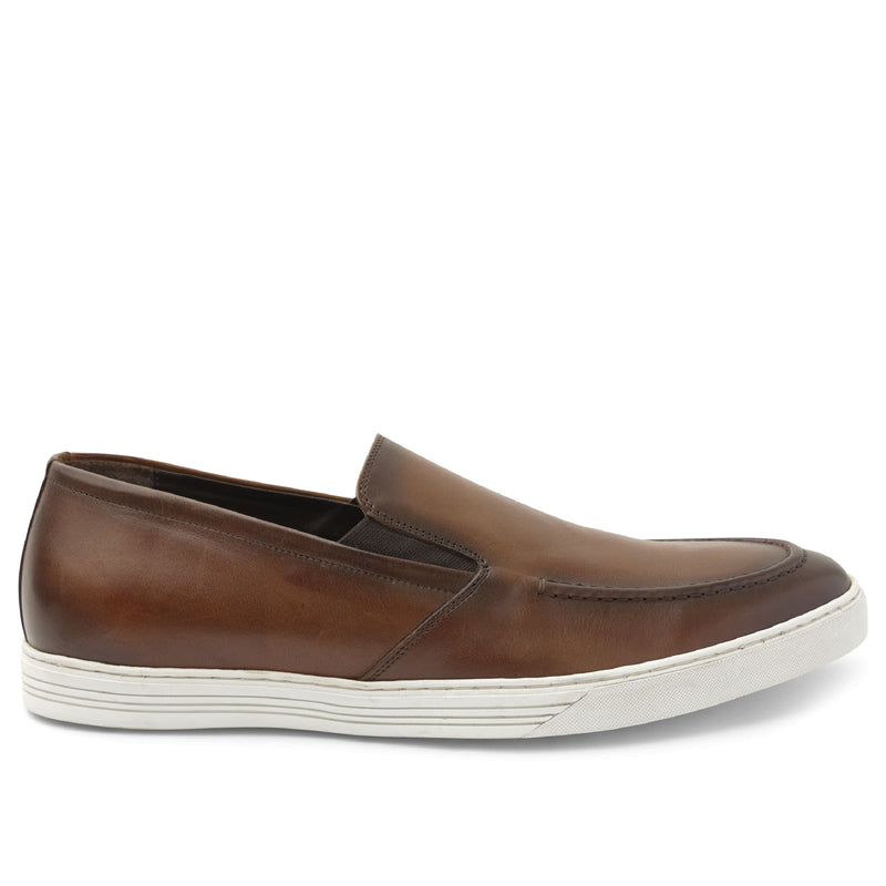 Cielio Leather Venetian Loafer - Cognac