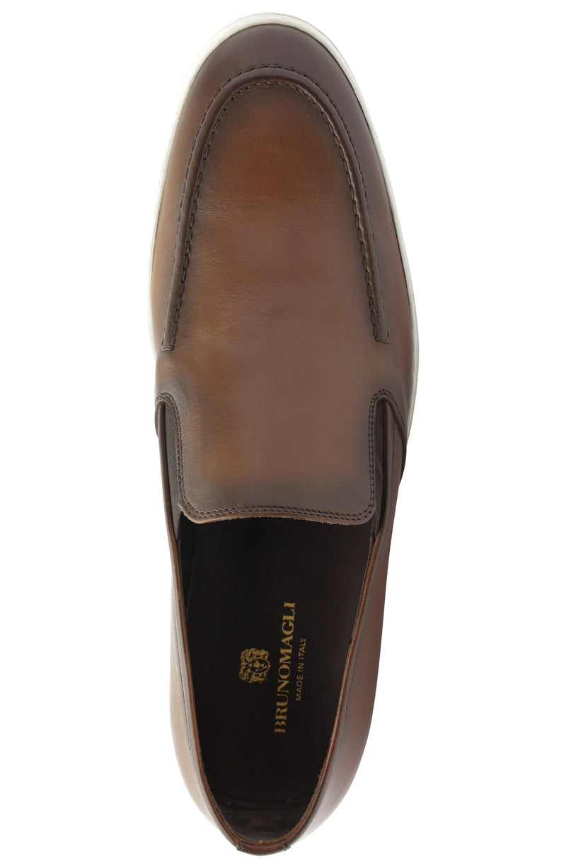 Cielio Leather Venetian Loafer - Cognac