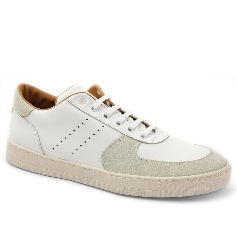 Ducca Lace-Up Leather Oxford Sneaker - White