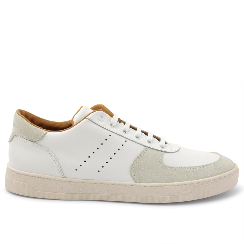 Ducca Lace-Up Leather Oxford Sneaker - White