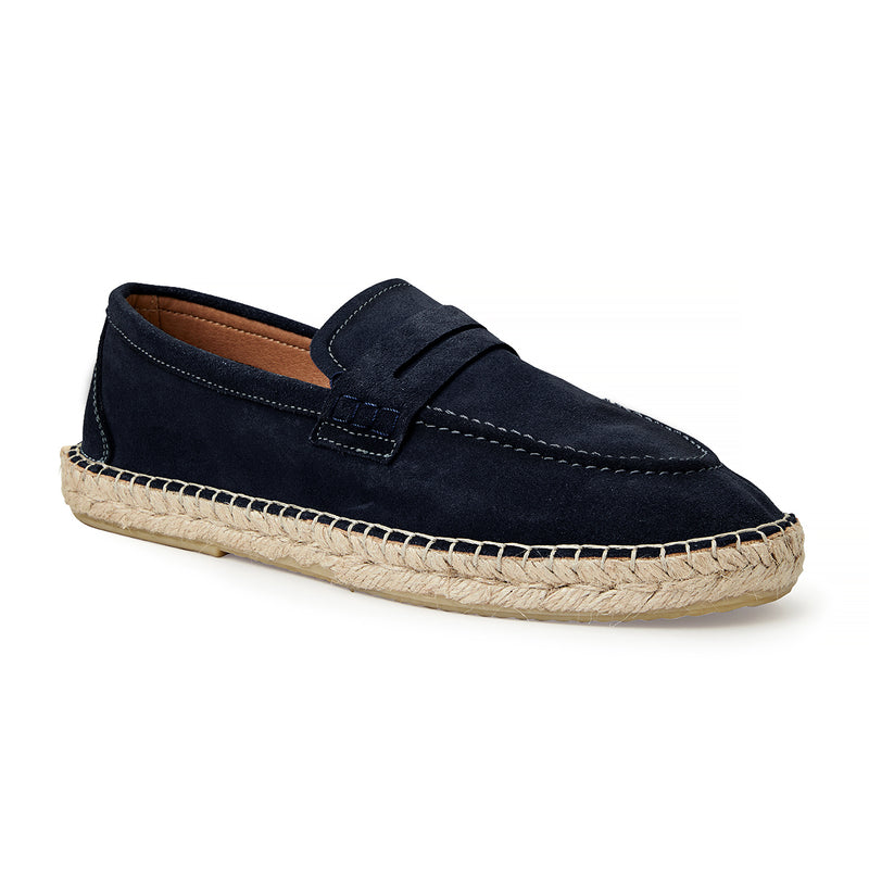 EDUARDO ESPADRILLE LOAFER- NAVY BLUE SUEDE