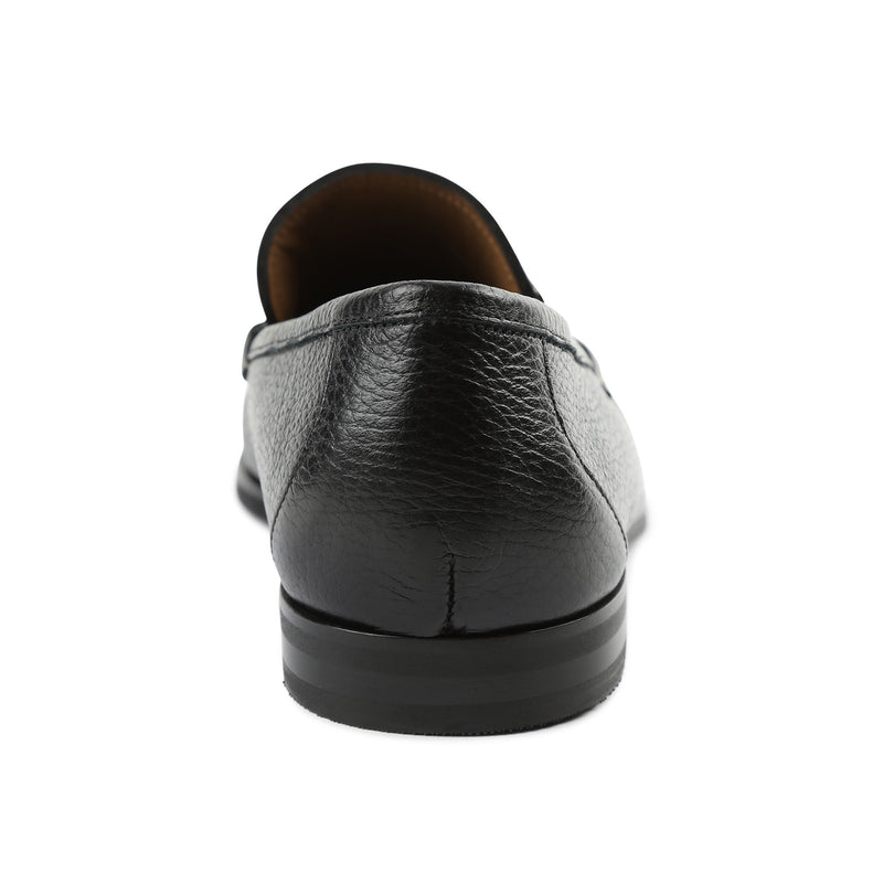 Enrico Leather Bit Loafer Slip-On - Black