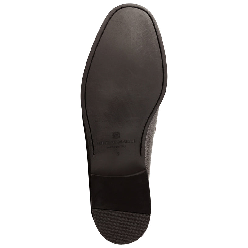 Enrico Leather Bit Loafer Slip-On - Dark Brown