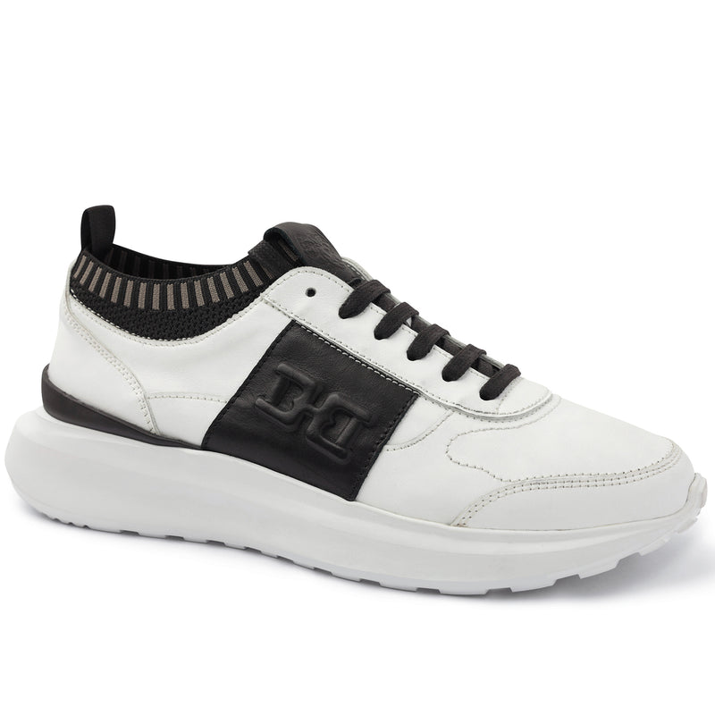 Gatti Luxury Sport Leather Sneaker - White/Black