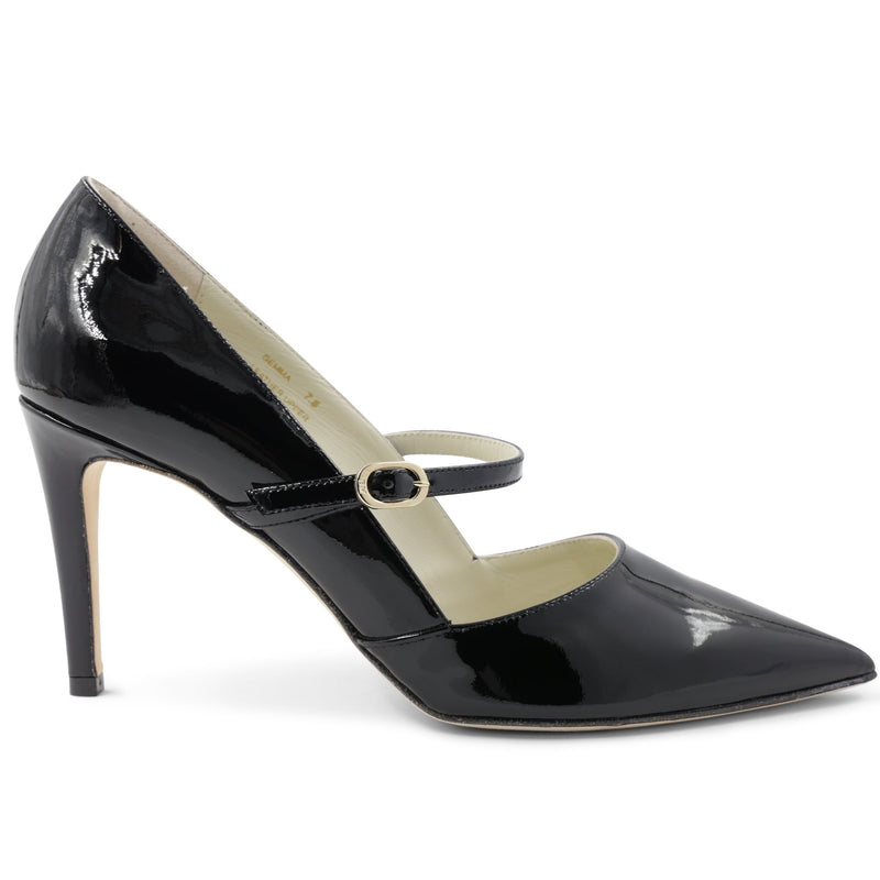 Fiyona Black Patent Leather Mary Jane Heels by Top End | Shop Online at  Styletread NZ