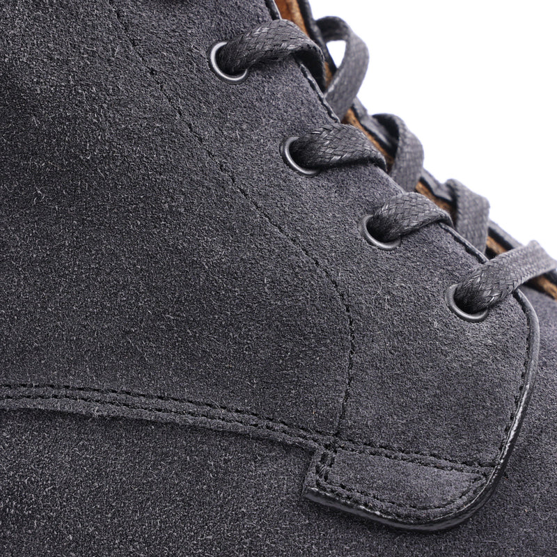 Grafton Cap-Toe Lace-Up Boot - Dark Grey