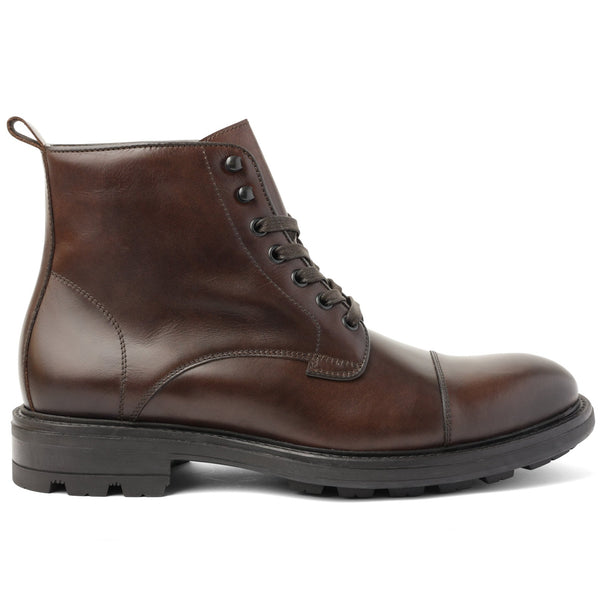 King Casual Cap-Toe Leather Boot - Brown