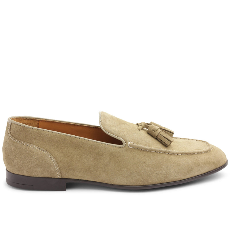 Luis Casual Suede Tailored Loafer - Sand