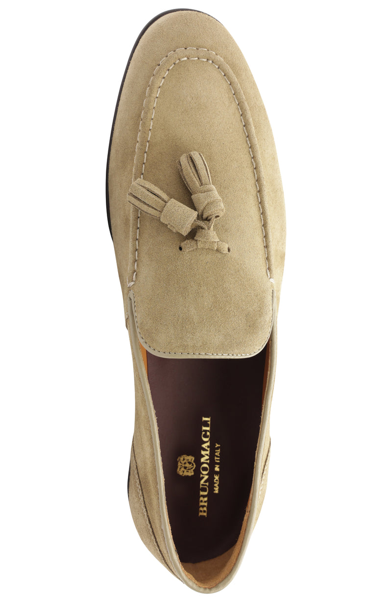 Luis Casual Suede Tailored Loafer - Sand