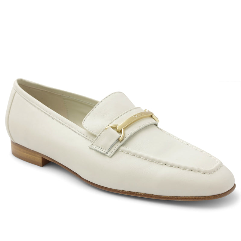 Marco Women's Leather Slip-On Loafer - Off White
