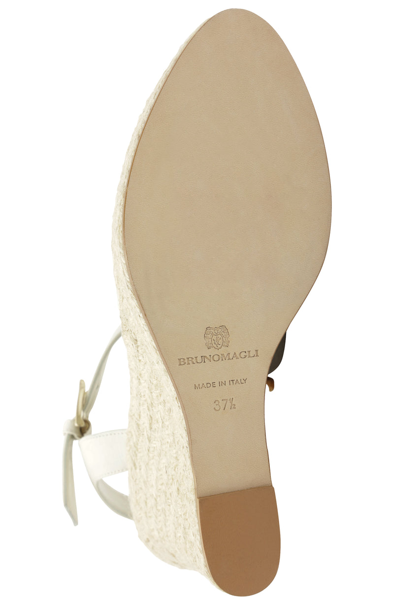 Marella Platform Espadrille Wedge - Natural Linen