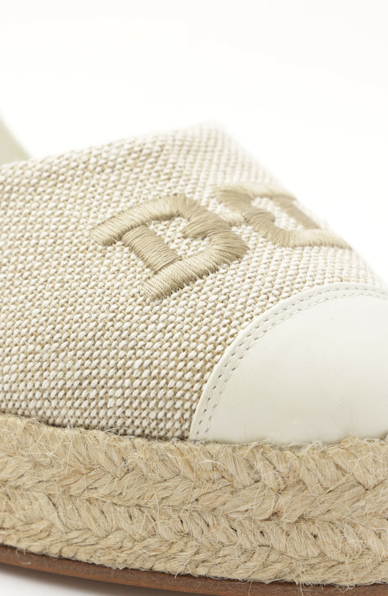 Marella Platform Espadrille Wedge - Natural Linen