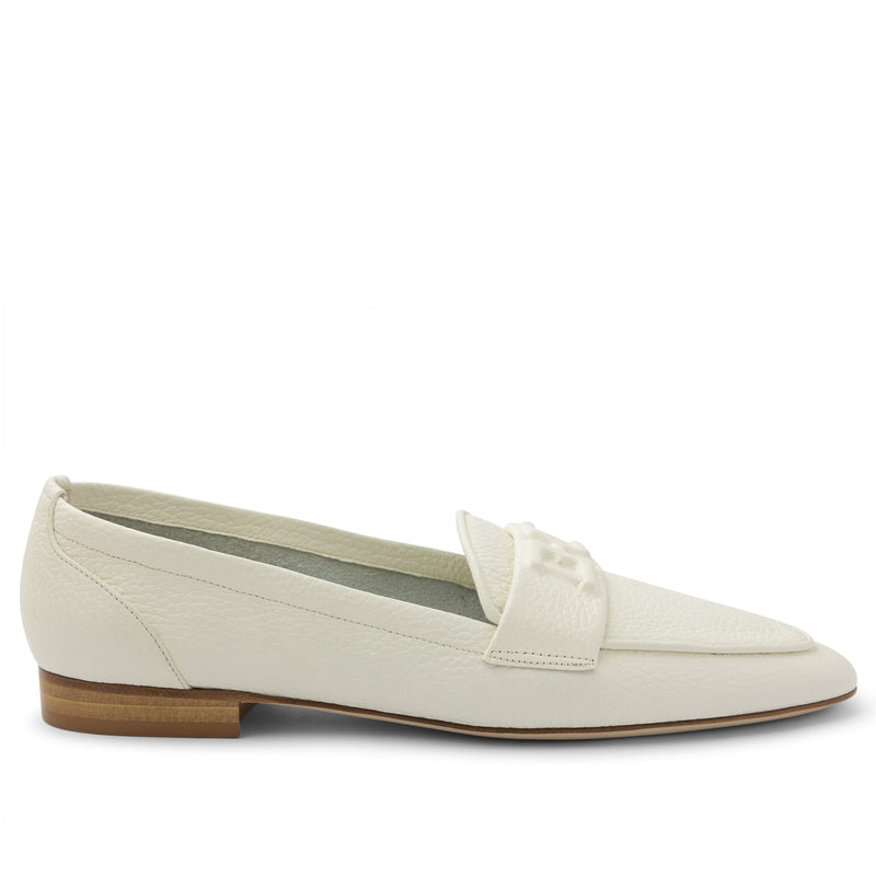 Morris Women's Soft Leather Slip-On Loafer - Off White